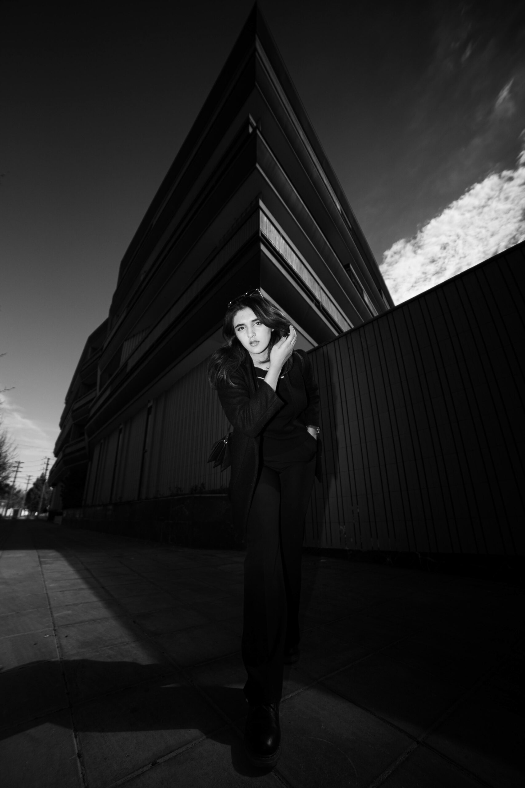 architectural black and white photography